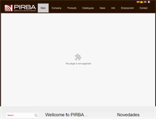 Tablet Screenshot of pirba.com